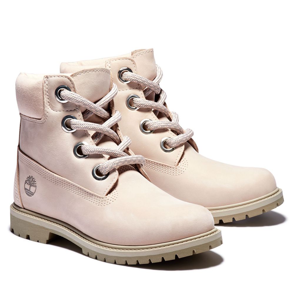 Timberland 6-Inch Μποτακια Γυναικεια Ροζ - Heritage Waterproof - Greece 3625901-AD